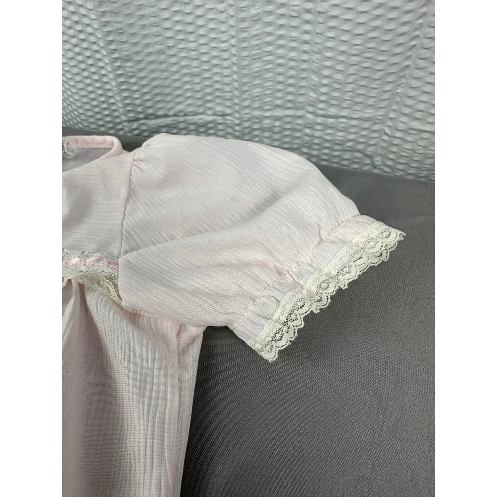 Vintage C.P. & Company Baby Sleeper Pink Lace Footed‎ Romper USA Size XL